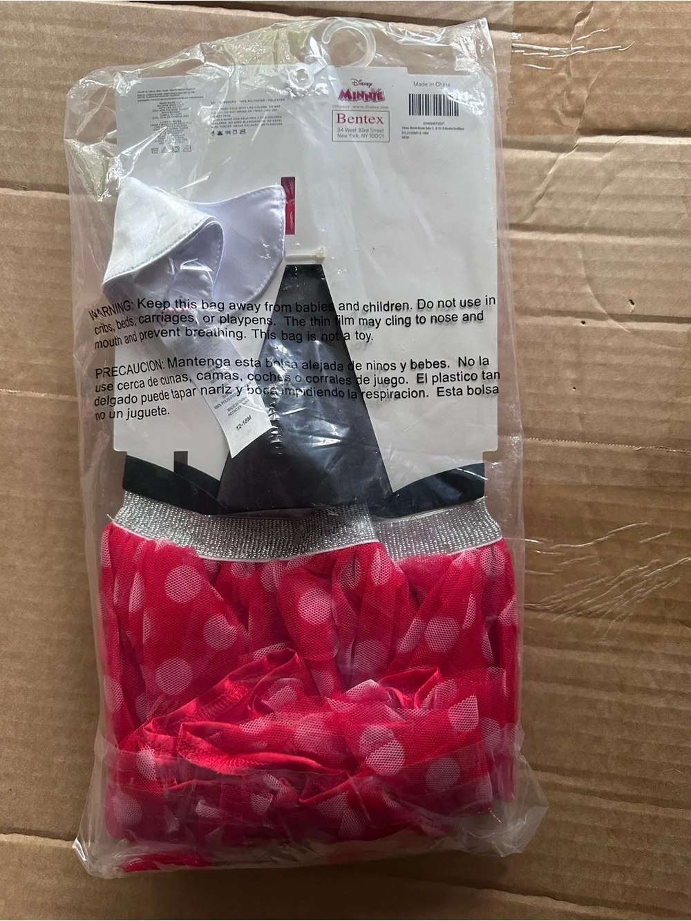 Disney Minnie Mouse Birthday or Halloween Costume 12-18 months sealed